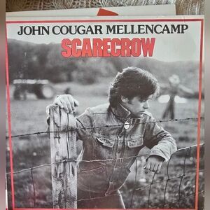 John Cougar Mellencamp SCARECROW Vinyl LP (1985) Riva Original 422-824 VG